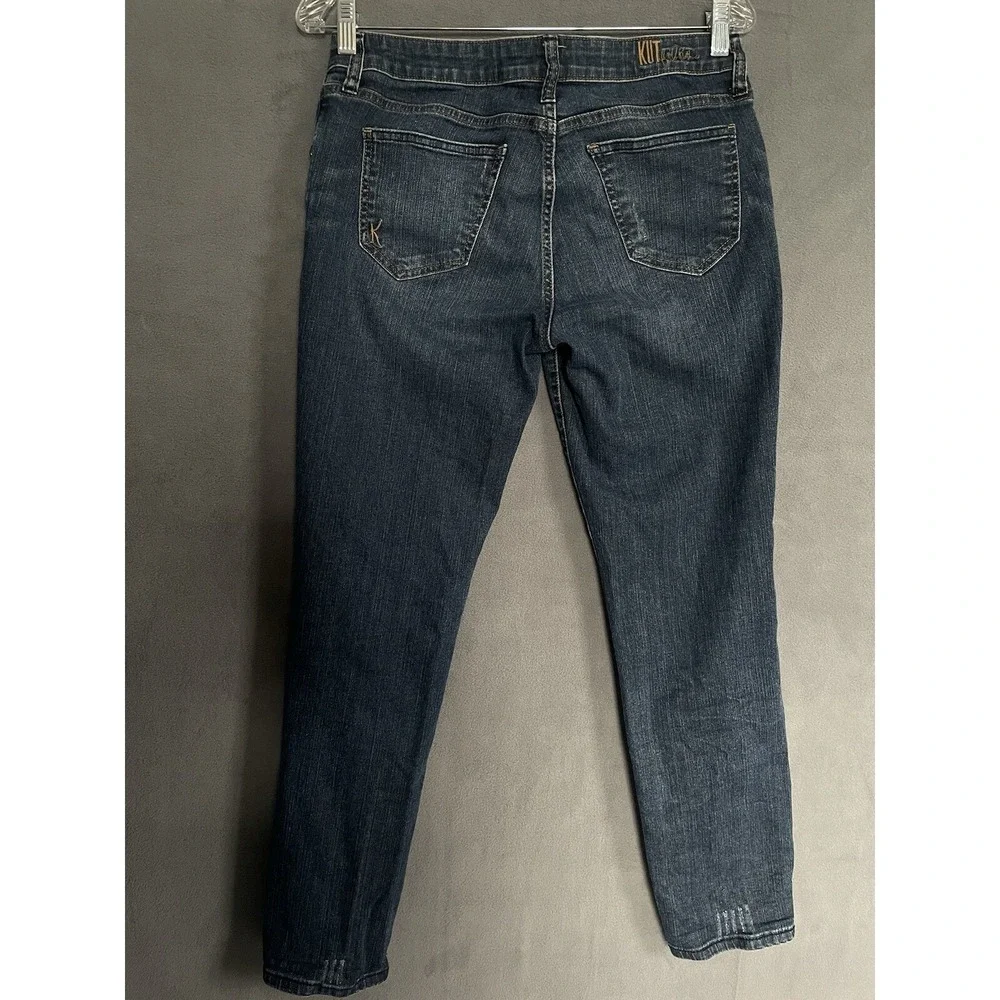 Kut From The Kloth Jeans Womens 6 Katy Boyfriend Stright Leg Medium Wash Stretch